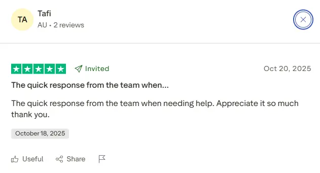 Vegastars Casino Trustpilot review - screenshot 10