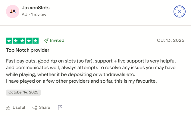 Vegastars Casino Trustpilot review - screenshot 6