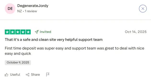 Vegastars Casino Trustpilot review - screenshot 9